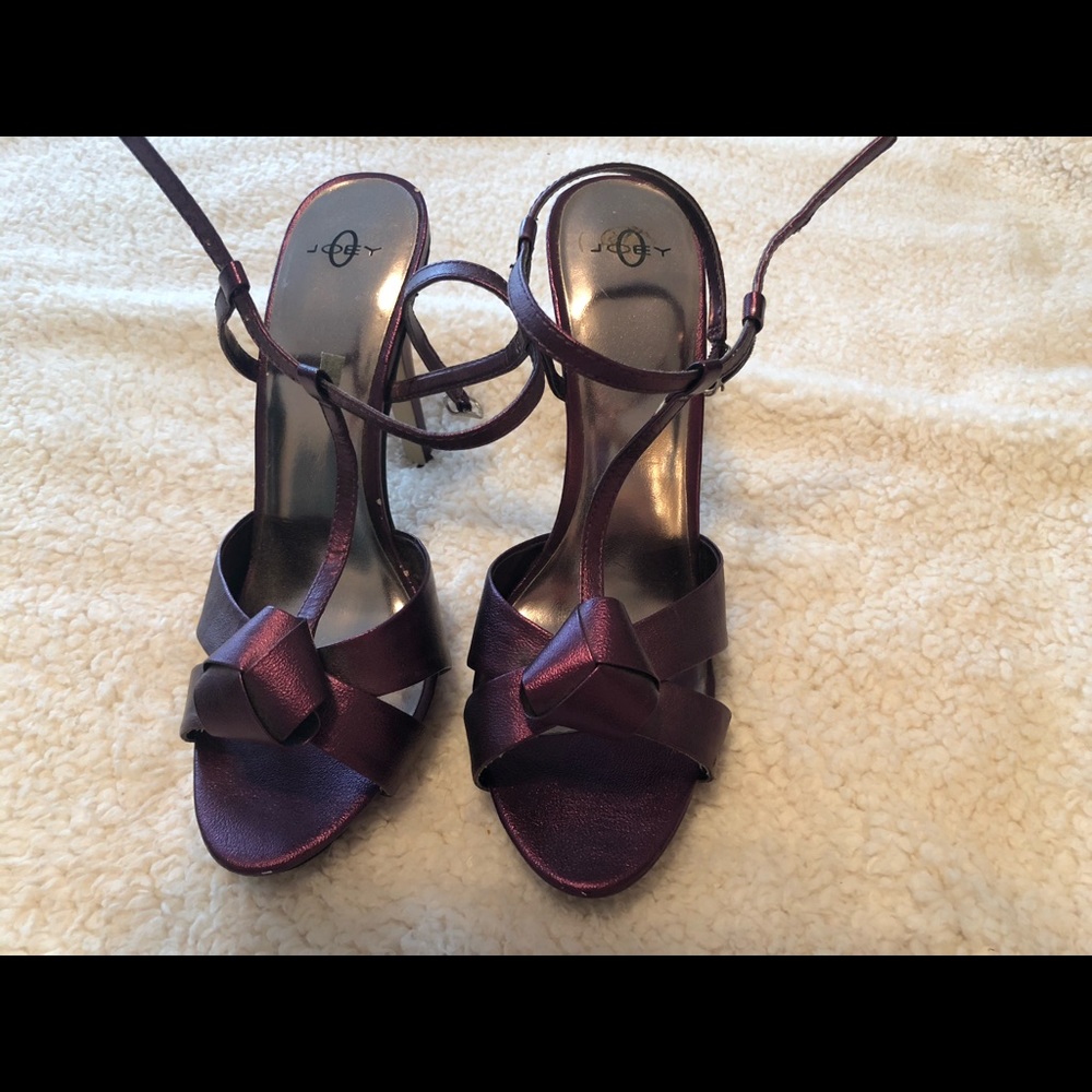 Joey Purple Metallic High Heels